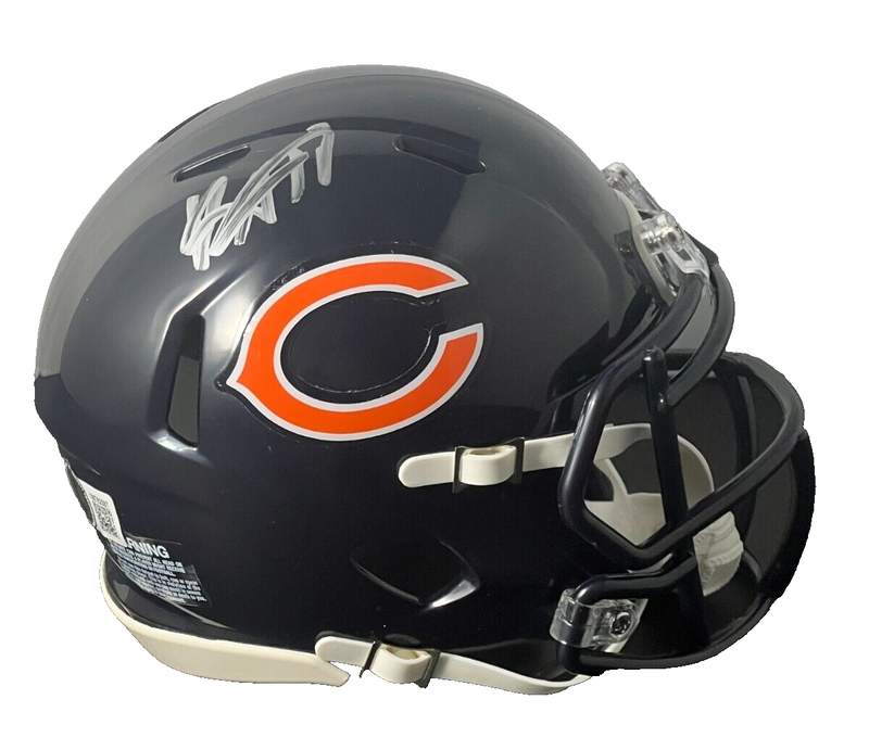 Keenan Allen Signed Chicago Bears Speed Mini Helmet Beckett Witness BAS COA