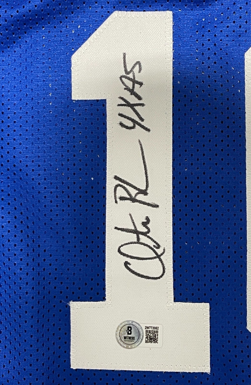 Otis Birdsong Signed Bird NJ Nets Custom Jersey w/ 4x AS Beckett Witness BAS COA