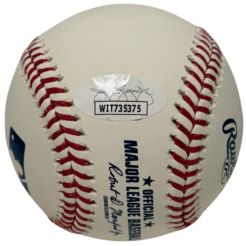 Domingo German Signed Autographed ROMLB Baseball w/ Lets Go Yankees JSA COA