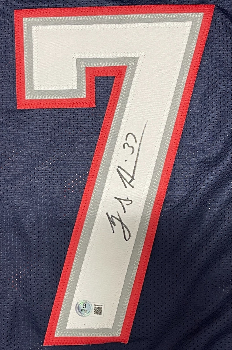 Rodney Harrison Signed New England Patriots Custom Jersey Beckett Wit BAS COA