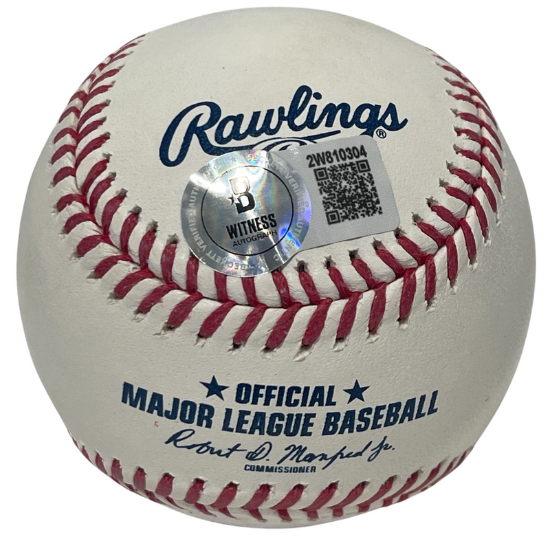 Gary Sheffield Signed Autographed ROMLB Baseball Beckett Witness BAS COA