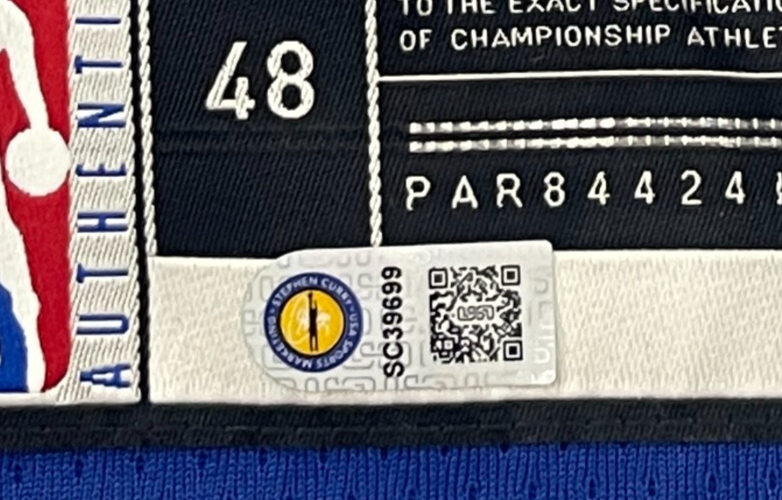 Stephen Curry Signed GS Warriors Nike Swingman Blue Jersey Upper Deck UDA COA