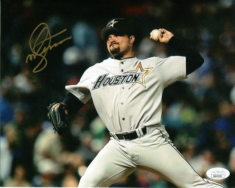 Mike Hampton Signed Autographed Houston Astros 8x10 Photo JSA WIT COA