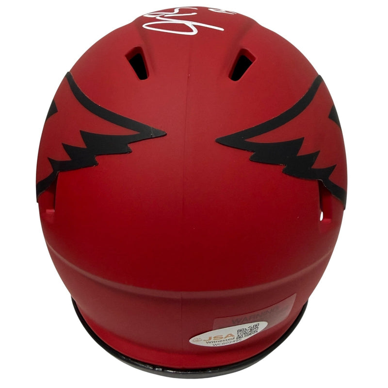 Jacoby Brissett Signed Cardinals Rave Mini Helmet w/ Bird Gang JSA Witness COA