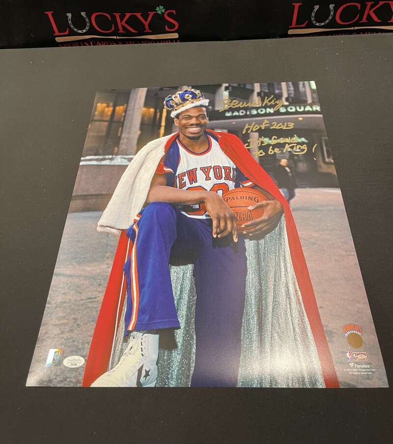 Bernard King Signed 16x20 Photo Fanatics JSA COA HOF 2013 + Its Good To Be King