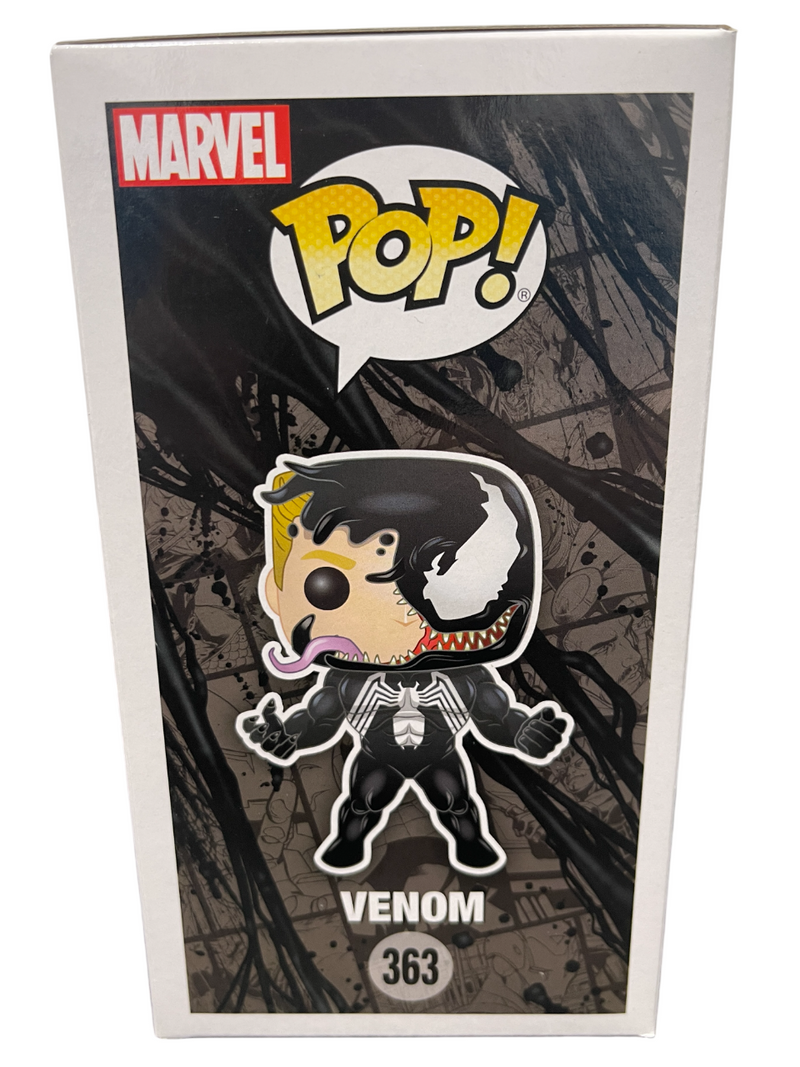 Tom Hardy Signed Venom Funko Pop #363 w/ Sam De La Rosa Sketch BAS & JSA COA B