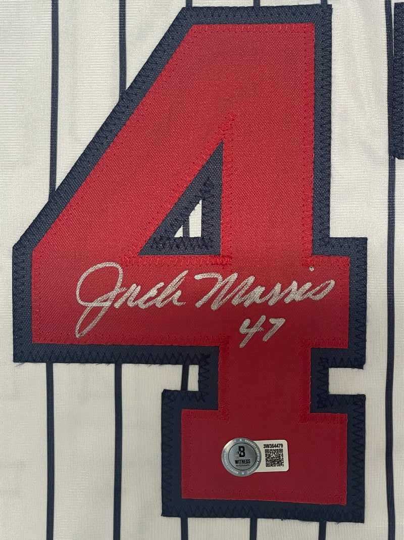 Jack Morris Signed Minnesota Custom Jersey w/ #47 Beckett Witness BAS COA