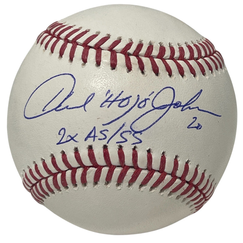 Howard "HOJO" Johnson Signed ROMLB Baseball w/ 2x AS/SS Beckett Witness BAS COA