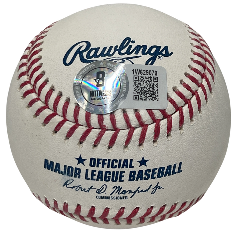 Terry Francona Signed ROMLB Baseball w/ Curse Reversed Beckett Witness BAS COA