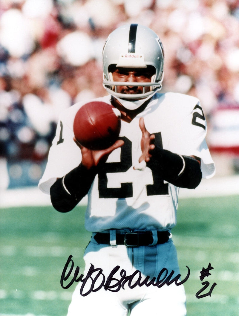 Cliff Branch Signed Autographed Oakland Raiders 8x10 Photo LSCM COA