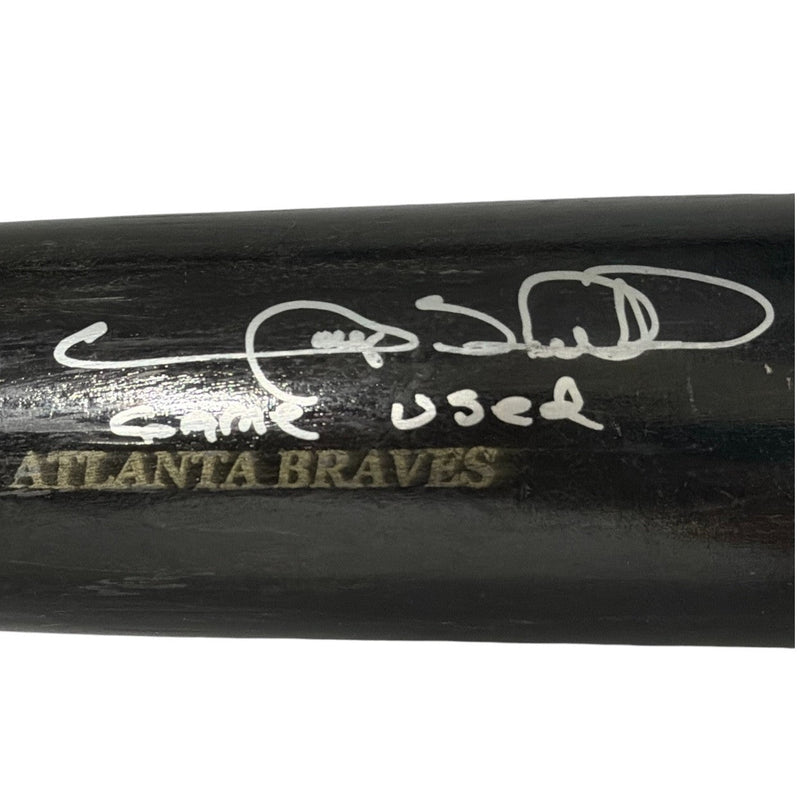 Gary Sheffield Signed Game Used Sam Bat Black Bat JSA COA Braves B