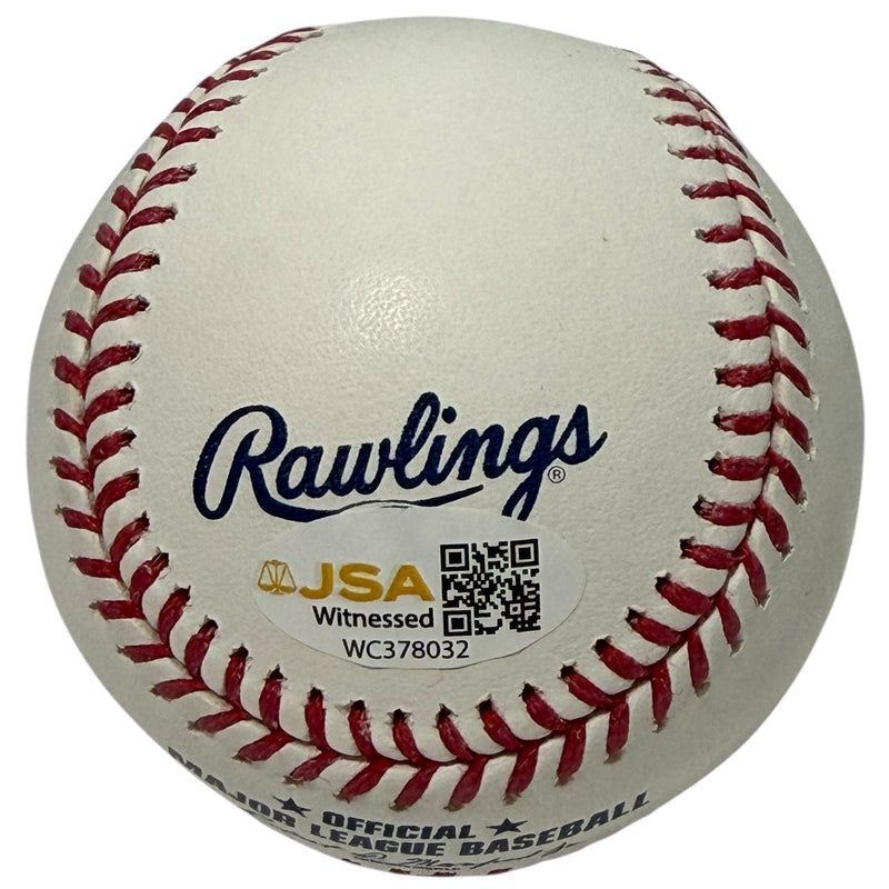 Bret Saberhagen Signed Autographed ROMLB Baseball w/ 3 Insc JSA Witness COA
