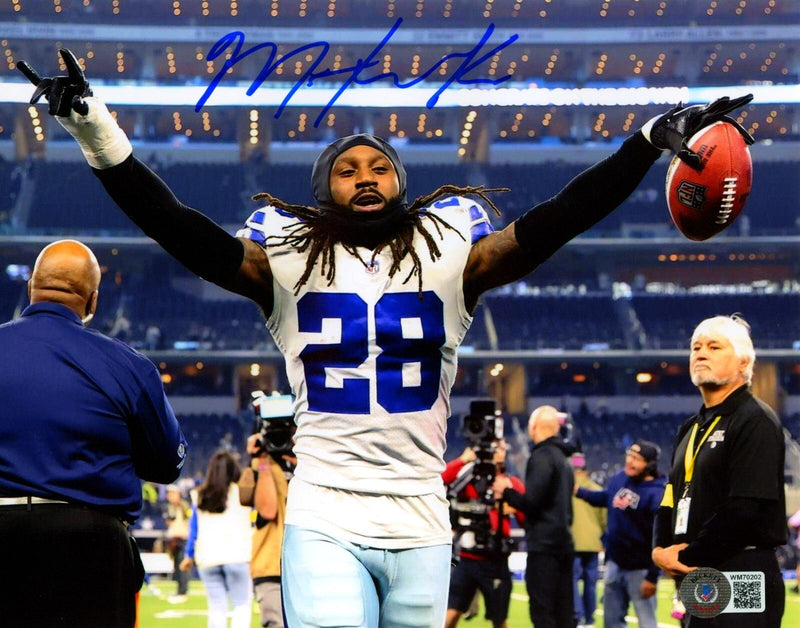 Malik Hooker Signed Dallas Cowboys 8x10 Photo Beckett Witness BAS COA #2