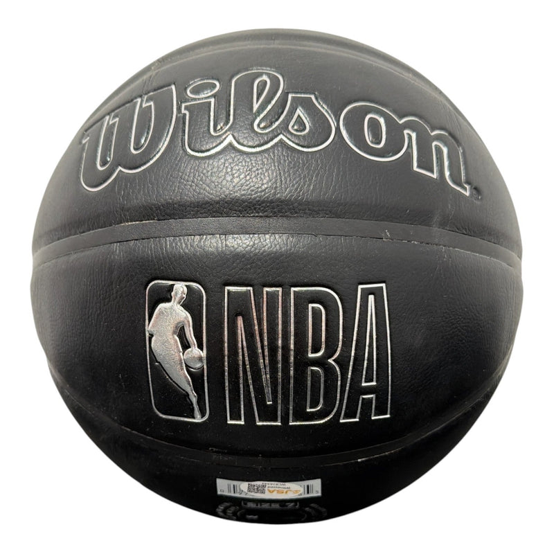 Bernard King Signed Black Knicks Wilson NBA Basketball w/ HOF + NY Ins JSA W COA