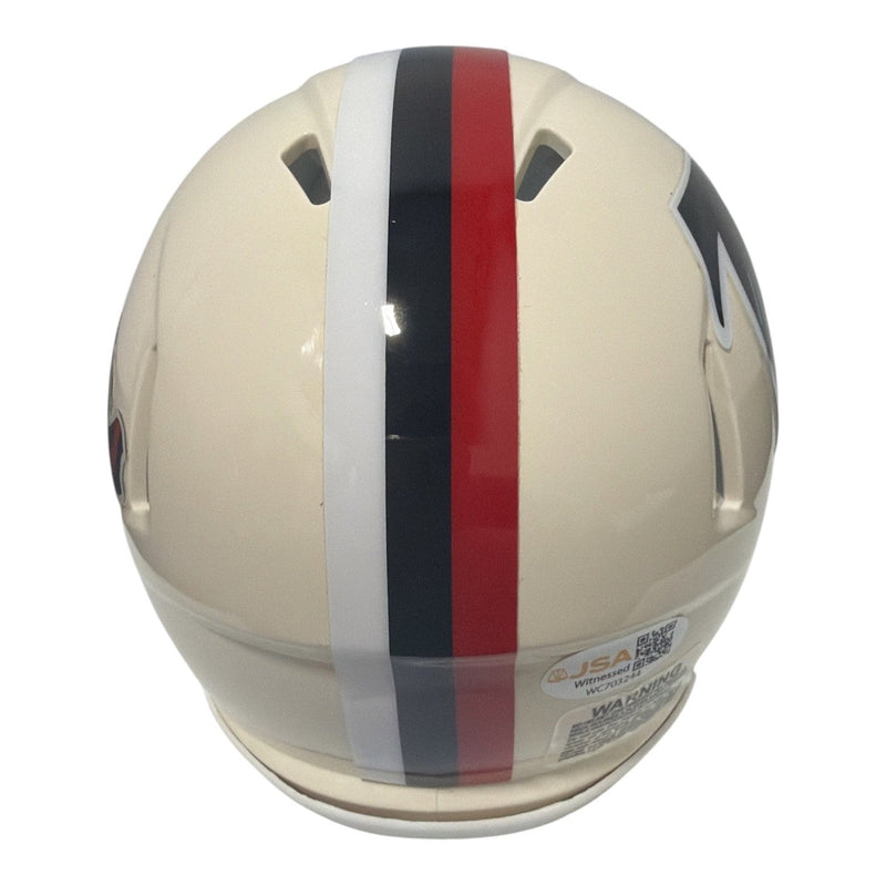 Michael Vick Signed Atlanta Falcons Retro Mini Helmet JSA Witness COA
