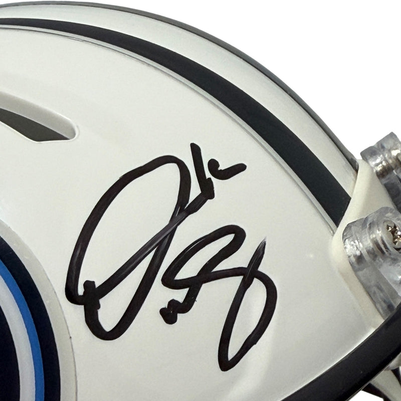 Derrick Mason Signed Autographed Tennessee Titans TB Speed Mini Helmet JSA W COA