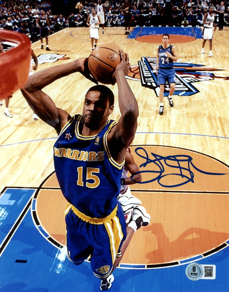 Latrell Sprewell Signed Golden State Warriors 8x10 Photo Beckett W BAS COA