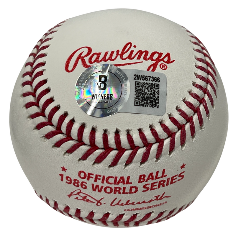 Keith Hernandez Signed Auto 1986 World Series WS Baseball Beckett Wit. BAS COA