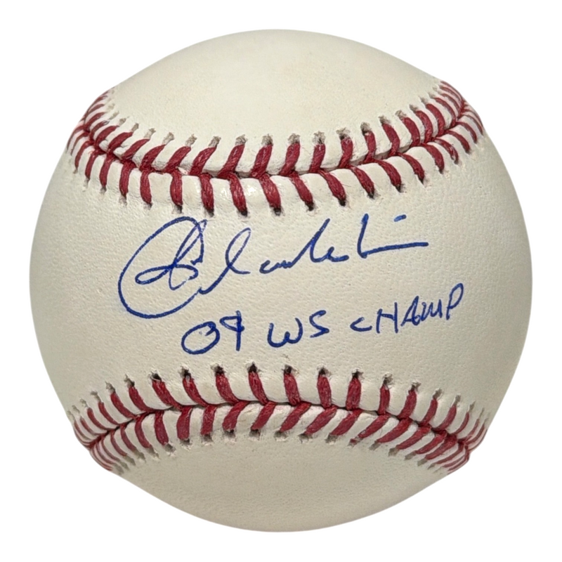 Joba Chamberlain Signed Autographed ROMLB Baseball w/ 09 WS Champs JSA Wit COA