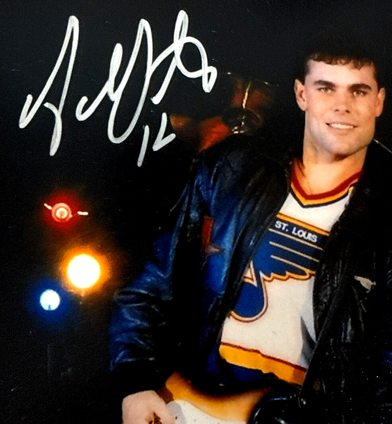 Brett Hull & Adam Oates Signed Auto 12x18 Hull & Oates Poster Photo Beckett COA