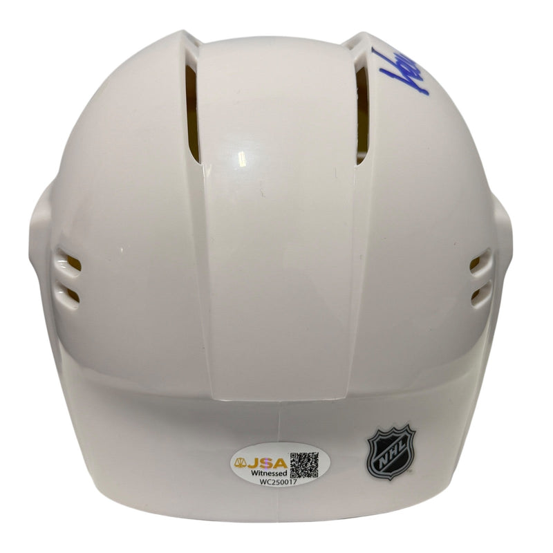 Kevin Stevens Signed New York Rangers Mini Helmet w/ 3x AS JSA Witness COA
