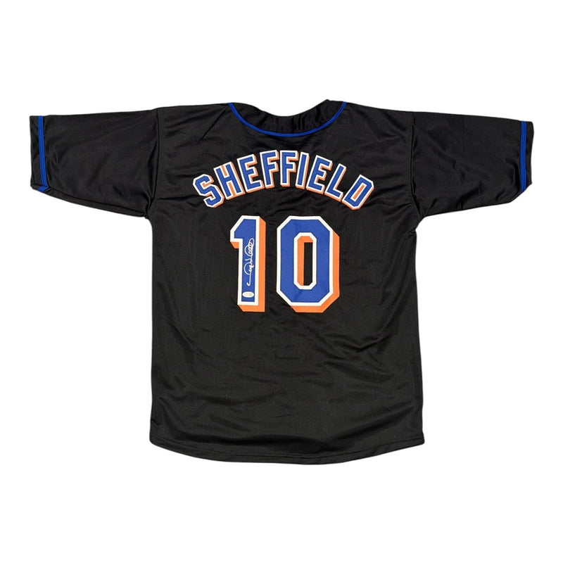 Gary Sheffield Signed Autographed New York Mets Custom Jersey JSA Witness COA