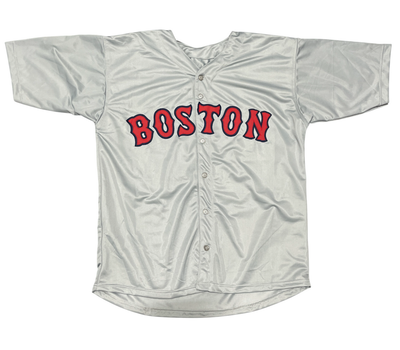 David Ortiz Signed Boston Red Sox Custom Grey Jersey Beckett Witness BAS COA