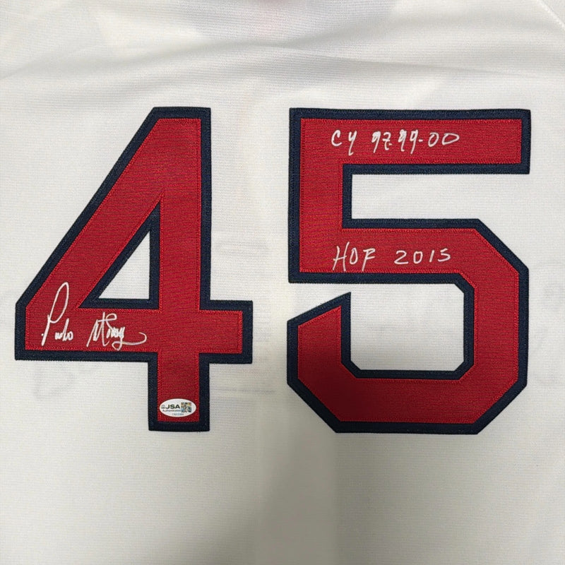 Pedro Martinez Signed Red Sox Mitchell & Ness Authentic Jersey w/ CY HOF JSA COA