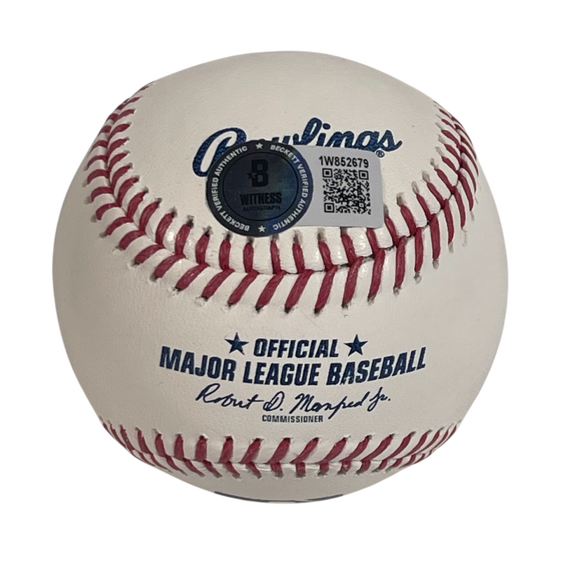 Jeff Reardon Signed ROMLB Baseball w/ 1980s Rolaids Reliever of the Decade BAS