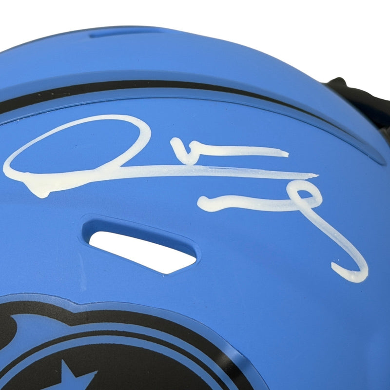 Derrick Mason Signed Autographed Tennessee Titans Rave Mini Helmet JSA Wit. COA