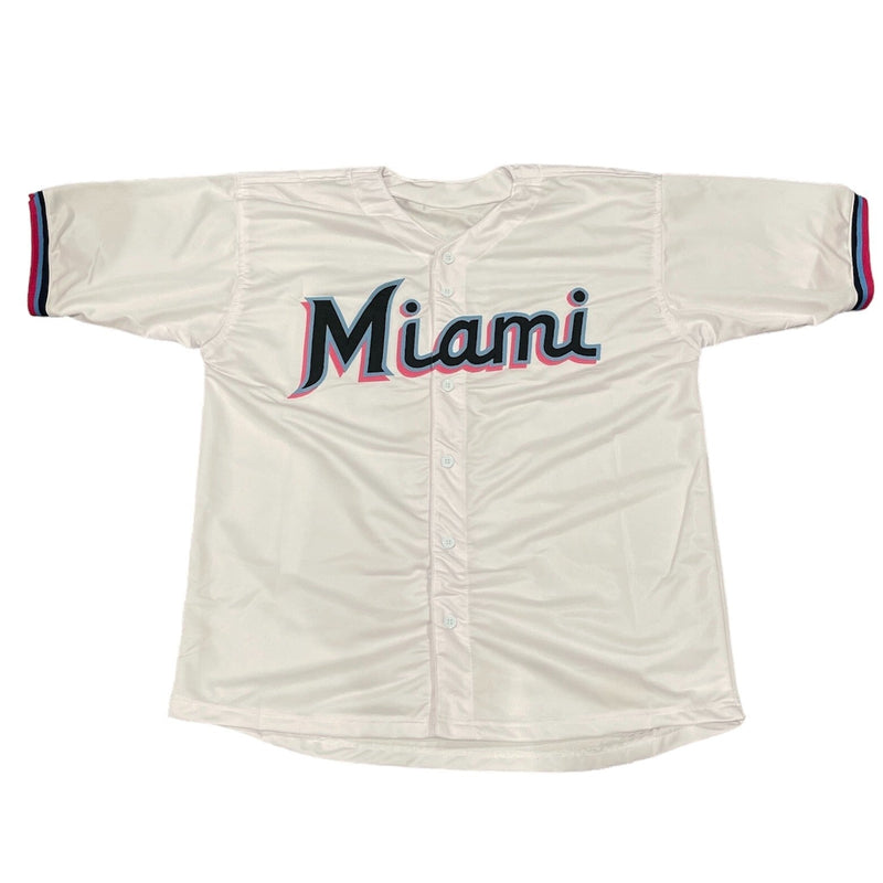 Luis Arraez Signed Miami Marlins Custom Jersey Beckett Witness BAS COA