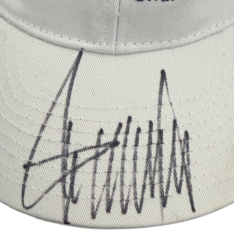 Donald Trump Signed Autographed Make America Great Again Hat Beckett BAS COA LOA