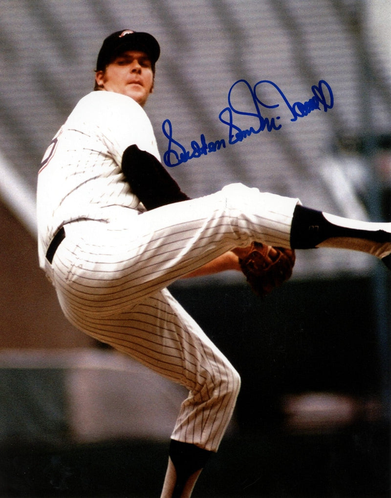 Sam McDowell Signed Cleveland Indians 8x10 Photo w/ Sudden LSCM COA