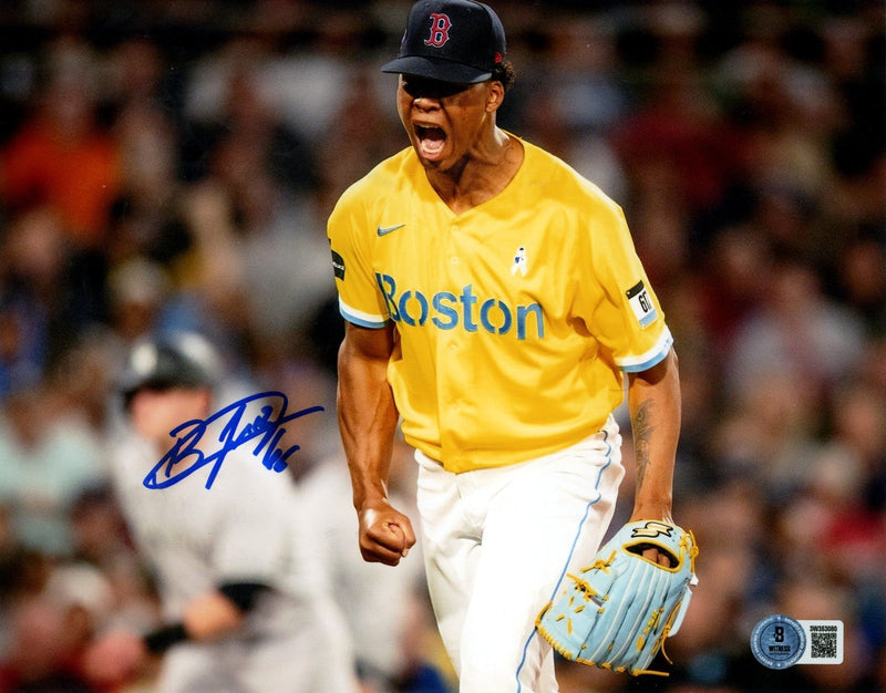 Brayan Bello Signed Boston Red Sox 8x10 Photo Beckett Witness BAS COA #4