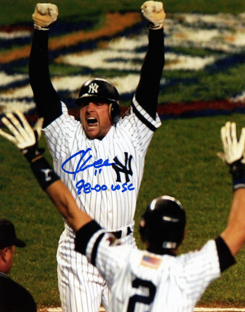 Chuck Knoblauch Signed New York Yankees 8x10 Photo w/ 98-00 WSC LSCM COA #4