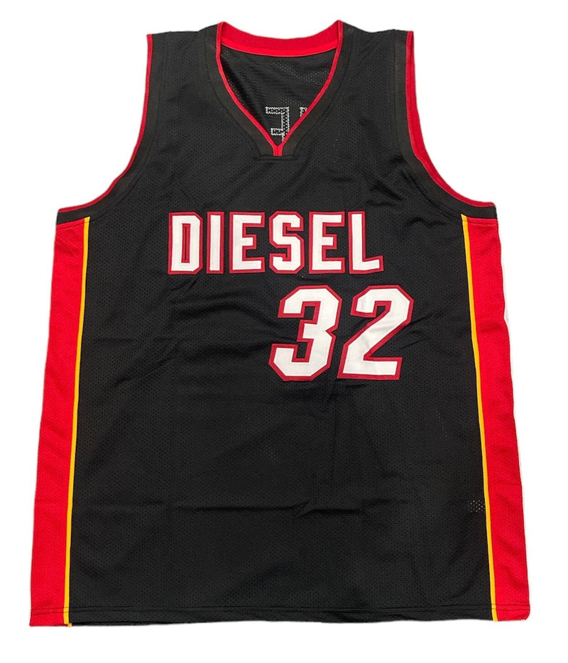 Shaquille O'Neal Signed Diesel Miami Custom Jersey Beckett Witness BAS COA