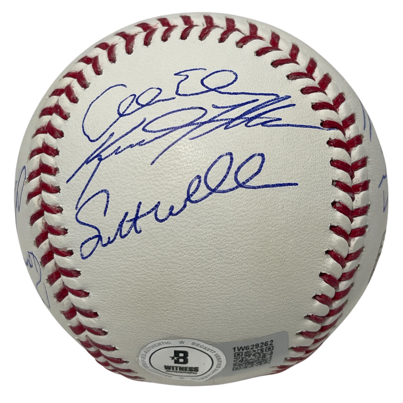 2004 Boston Red Sox Team Signed World Series ROMLB Baseball 11 Sigs BAS COA