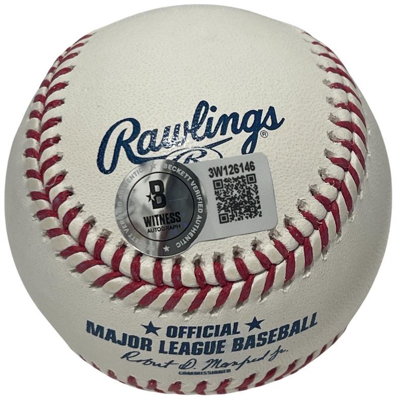 Sammy Sosa FULL NAME Signed ROMLB Baseball Beckett Witness BAS COA Cubs