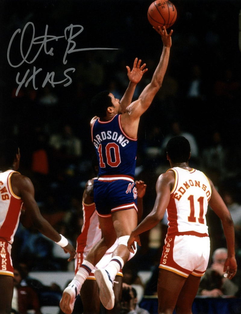 Otis Birdsong Signed Autographed New Jersey Nets 8x10 Photo w/ 4x AS LSCM COA #2