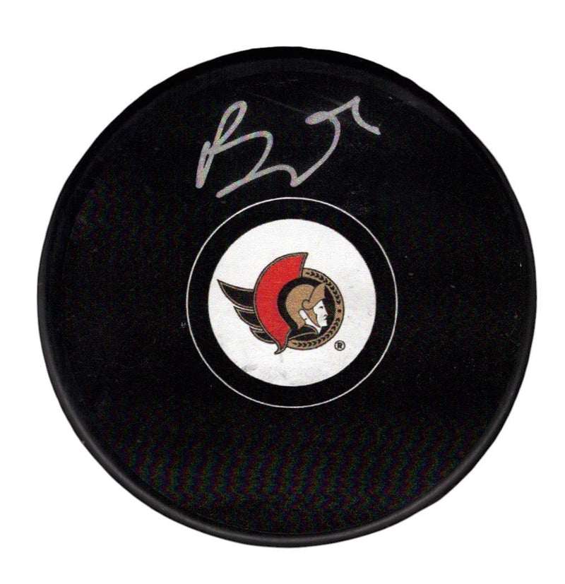 Brady Tkachuk Signed Autographed Ottawa Senators Logo Puck Fanatics COA