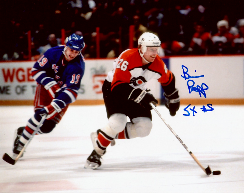Brian Propp Signed Philadelphia Flyers 8x10 Photo w/ 5x AS LSCM COA