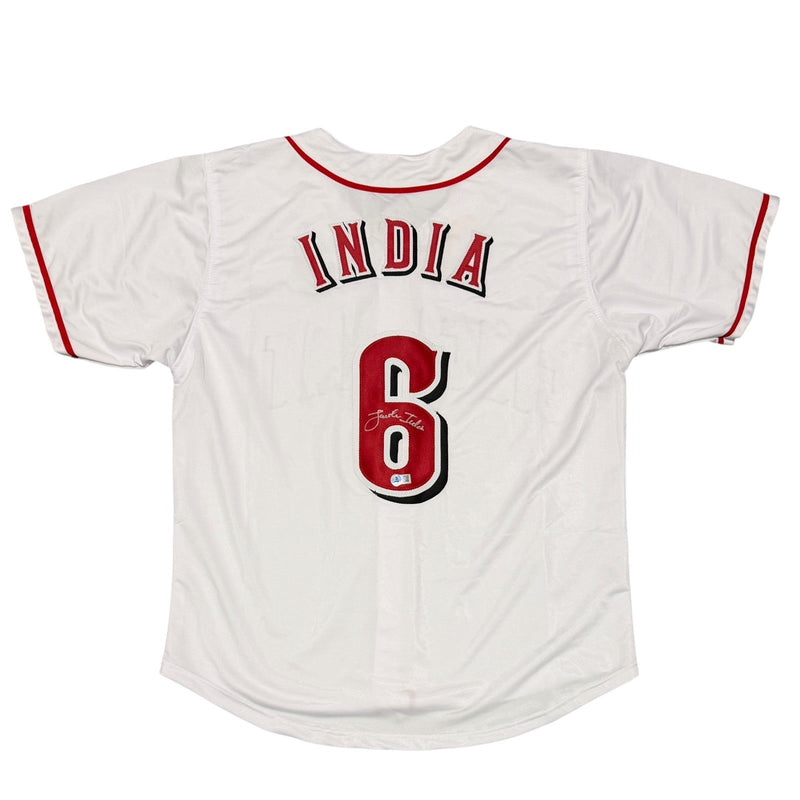 Jonathan India Signed Cincinnati Reds Custom Jersey Beckett Witness BAS COA