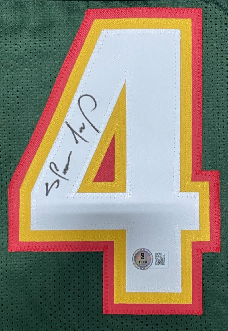 Shawn Kemp Signed Seattle Supersonics Custom Jersey Beckett Witness BAS COA