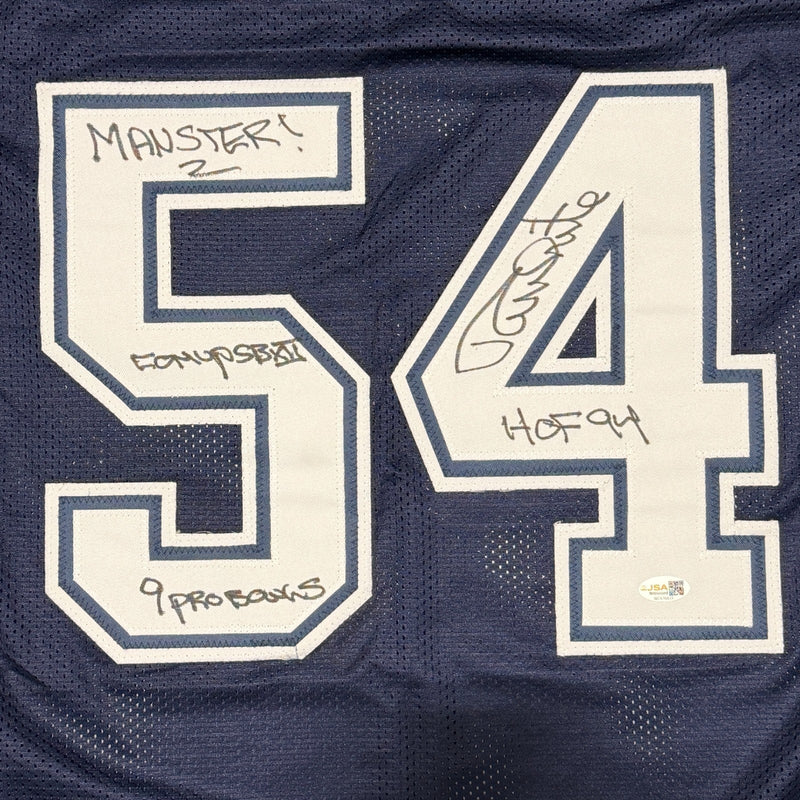 Randy White Signed Dallas Cowboys Custom Jersey w/ 4 Insc JSA Witness COA
