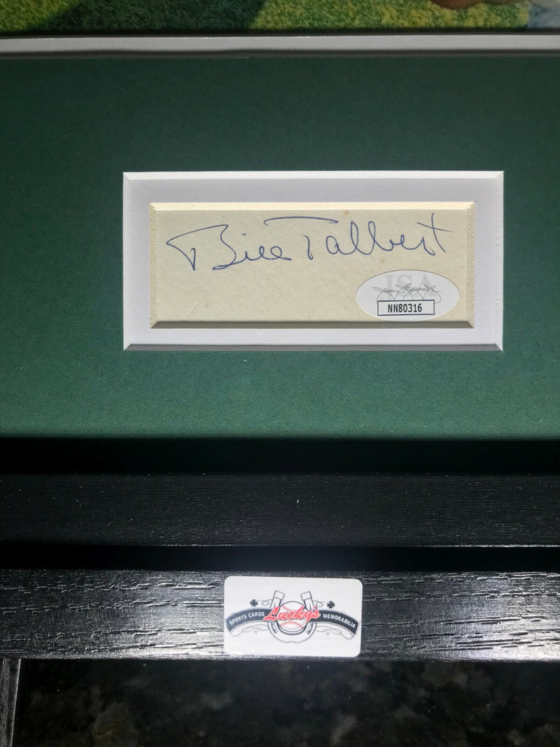 Bill Talbert Signed Autographed 12x16 Framed Photo & Cut JSA COA