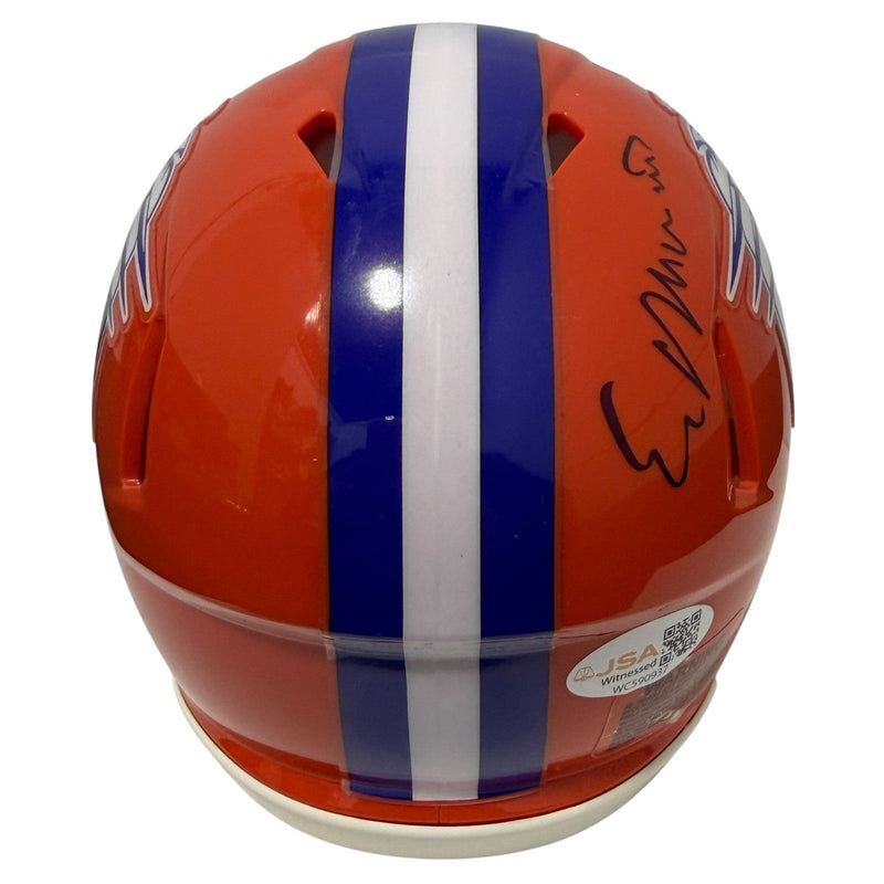 Ed Marinaro Signed Blue Mountain State BMS Mini Helmet w/ Coach Marty JSA W. COA