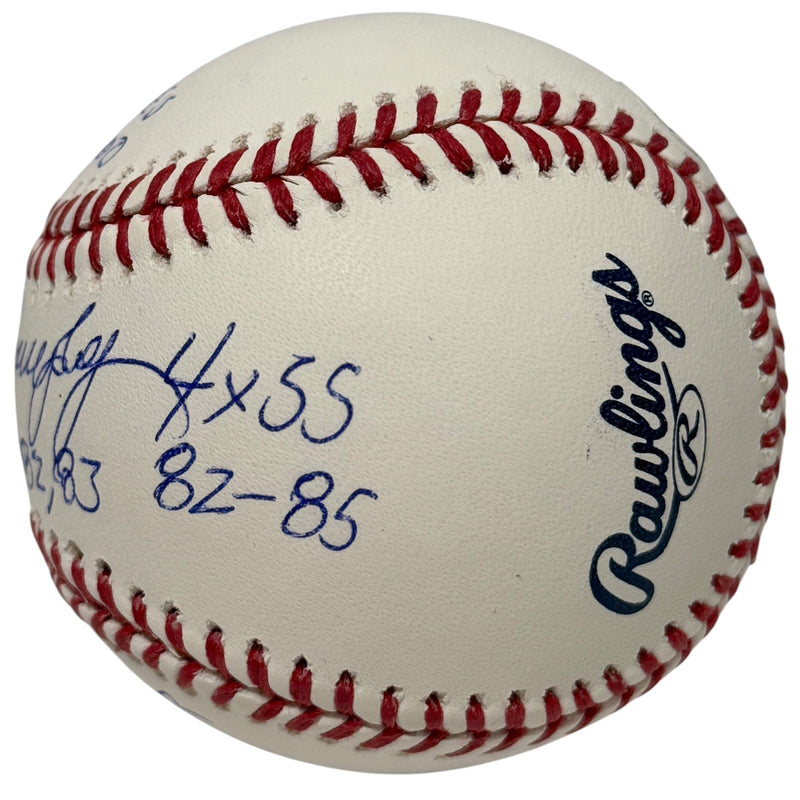 Dale Murphy Signed Autographed ROMLB Baseball w/ 5 Insc JSA COA Atlanta Braves