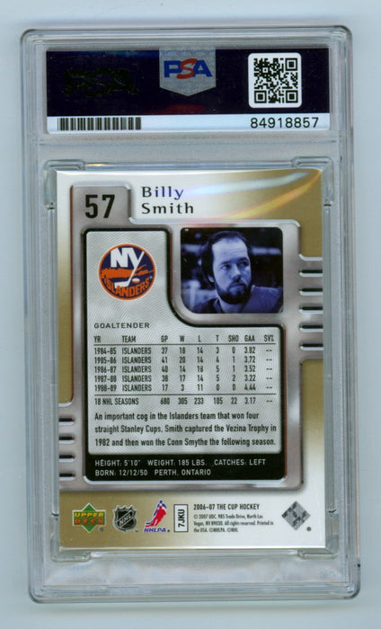 Billy Smith 2006-07 Upper Deck The Cup #57 Signed #9/25 PSA Authentic Auto
