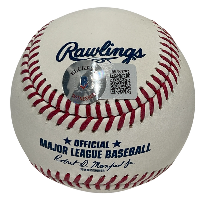 Kevin Parada Signed ROMLB Baseball w/ '22 1st Rd Pick Beckett BAS COA Mets