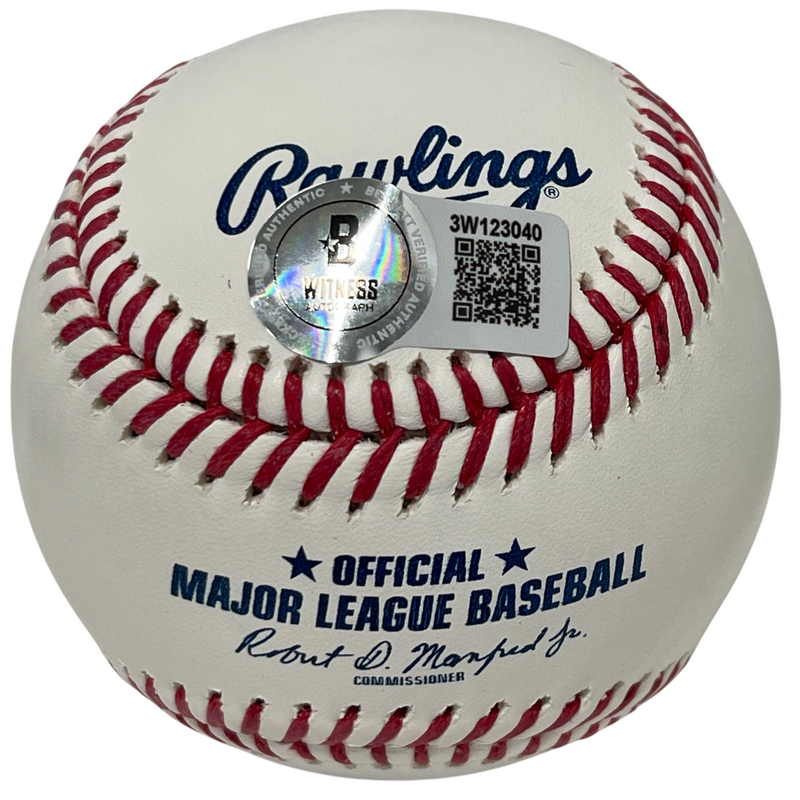 Frank Thomas Signed Autographed ROMLB Baseball Beckett Witness BAS COA